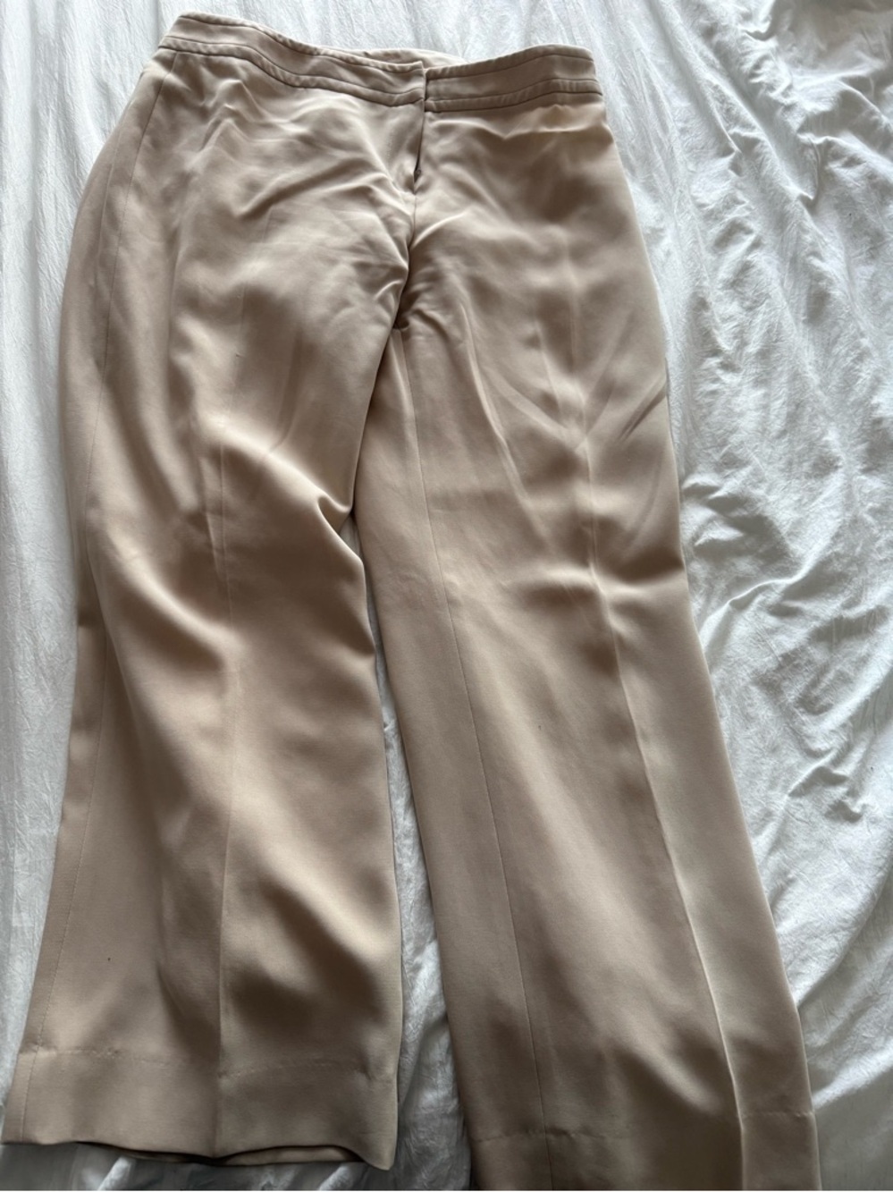 Louben Beige Dress Pants Size 14 Straight Leg Tailored Career Made in Canada